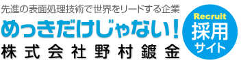 先進の表面処理技術で世界をリードする企業 株式会社 野村鍍金 採用サイト